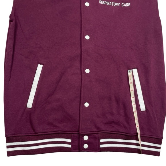 Unisex Varsity Letterman Embroidered Respiratory Therapist Jacket - Picture 5 of 11